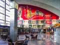 The main hall and the shops of the Sarajevo Railway Station, Bosnia and Herzegovina.